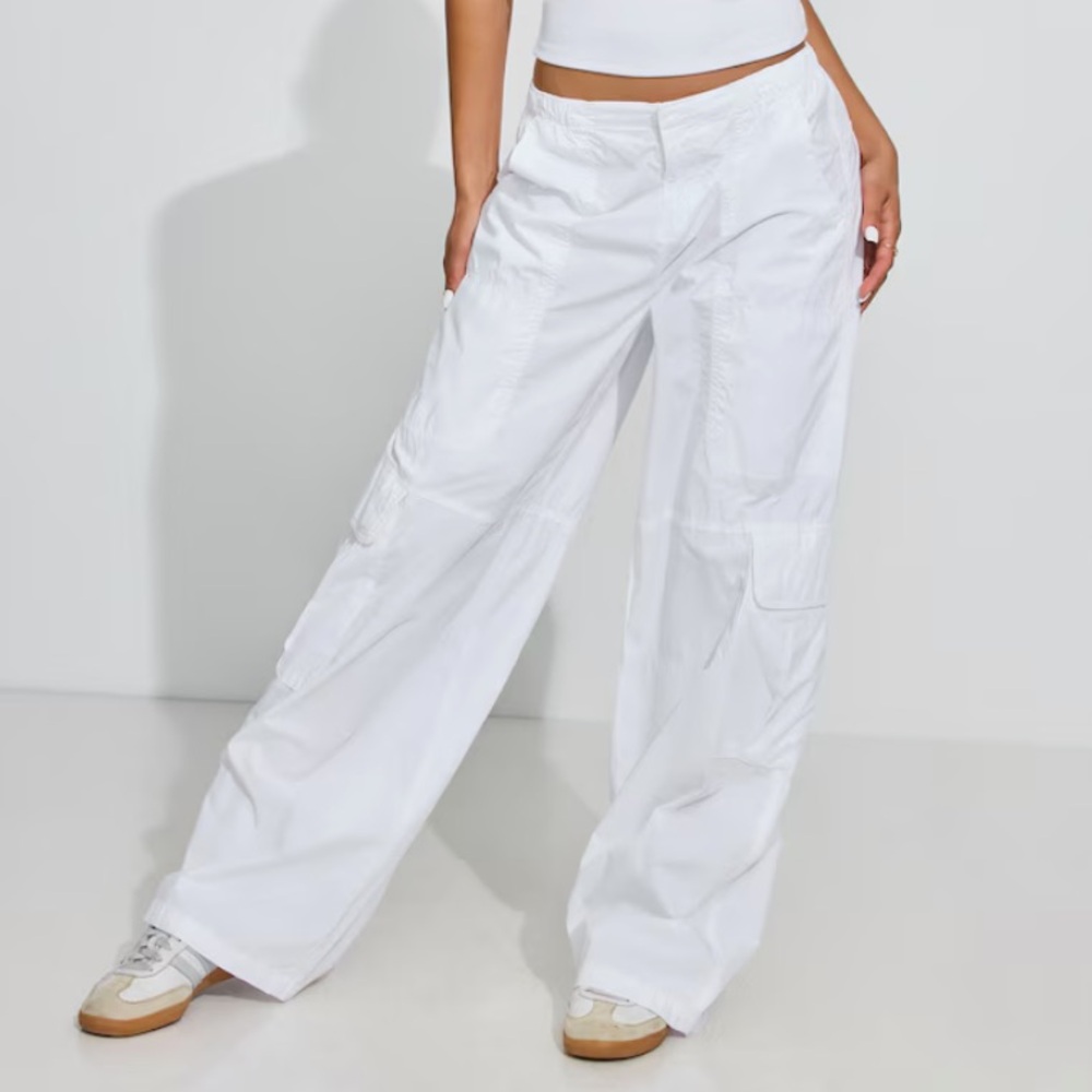 Garage White Cargo Pants